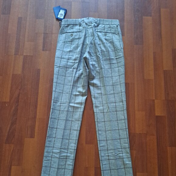 NEW 6 East Men's Grey Wool Cashmere Pants Sizes 32 and 40 - Picture 4 of 16